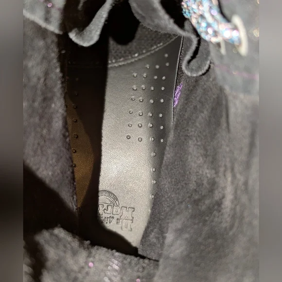 Dr Martens 1460 Disco Iridescent Suede Lace Up Boots Size 10 Doc Martens - Picture 8 of 12